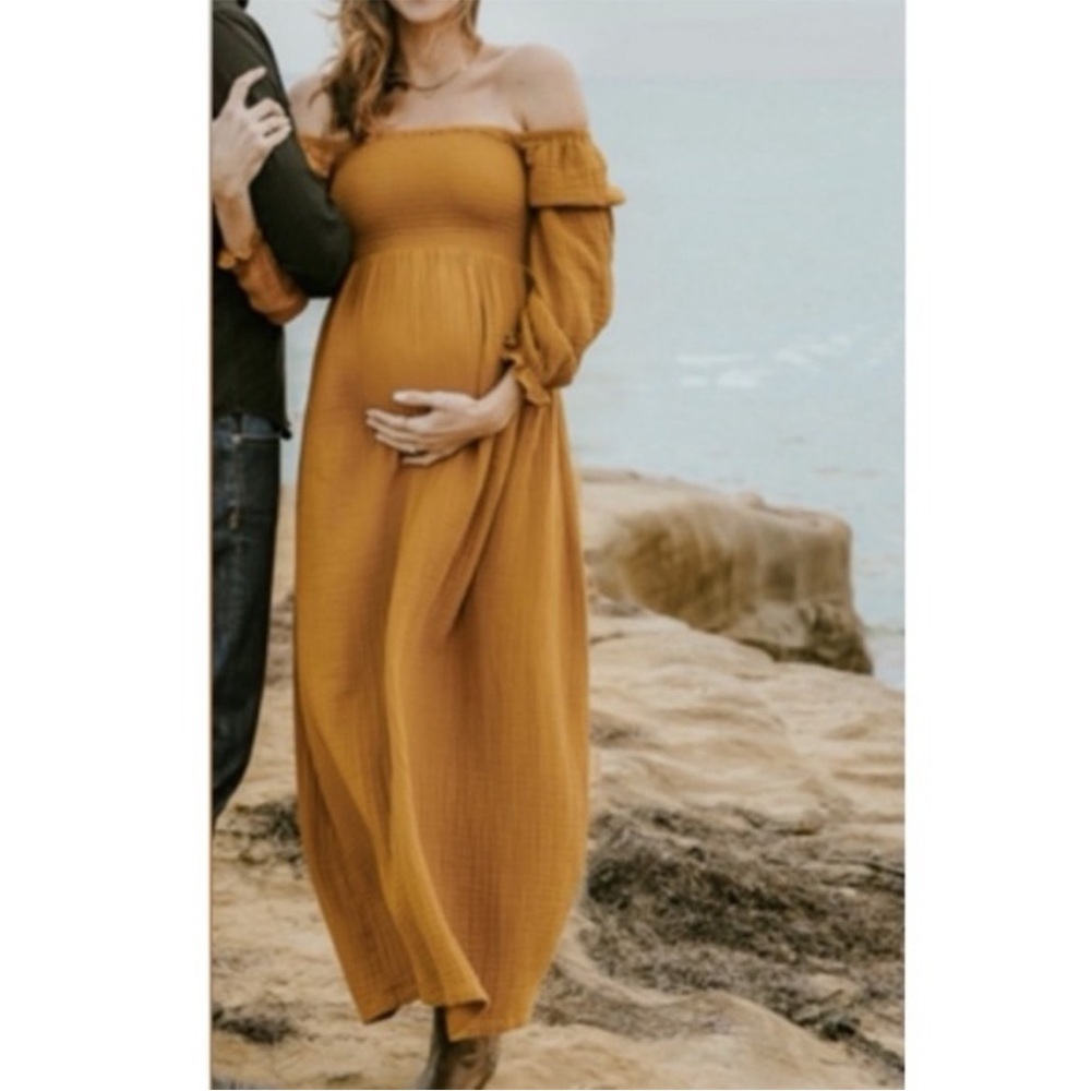 Ingrid & Isabel Mustard Maxi Dress